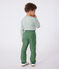 Katoenen kinderbroek groen PALMERAIE