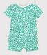 Korte katoenen jumpsuit voor baby's.