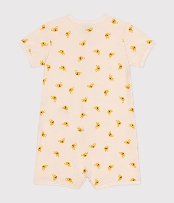 Korte playsuit met koala's van katoen voor baby's wit AVALANCHE/ MULTICO
