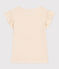 Tee-shirt en jersey flammé enfant fille écru AVALANCHE