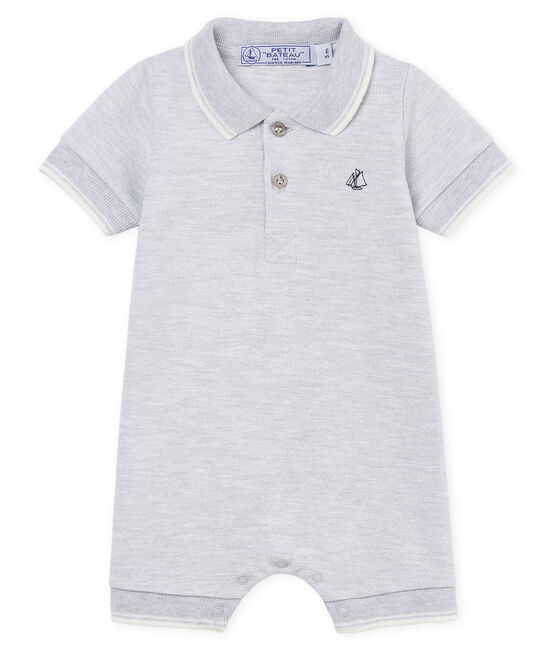 Combicourt polo bébé garçon gris POUSSIERE CHINE