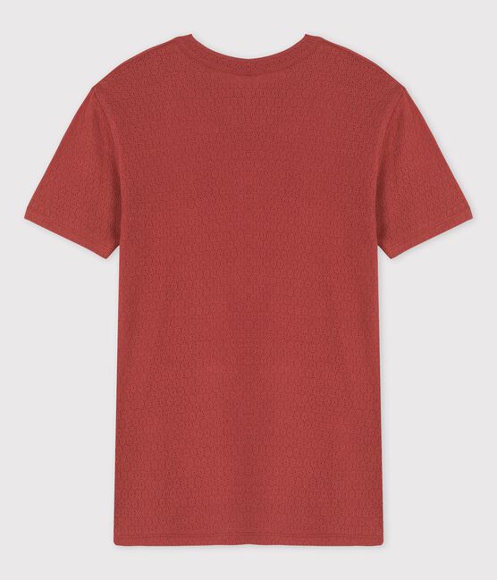 Tijdloos opgewerkt T-shirt voor dames in katoen bruin OMBRIE