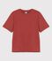 T-shirt DE BOXY IN TUBIC voor dames in katoen bruin OMBRIE