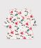 Robe b&eacute;b&eacute; en coton manches longues imprim&eacute;e &agrave; fleurs &eacute;cru/multicouleur