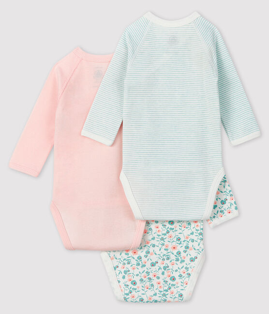 Lot de 3 bodies naissance manches longues bébé variante 2