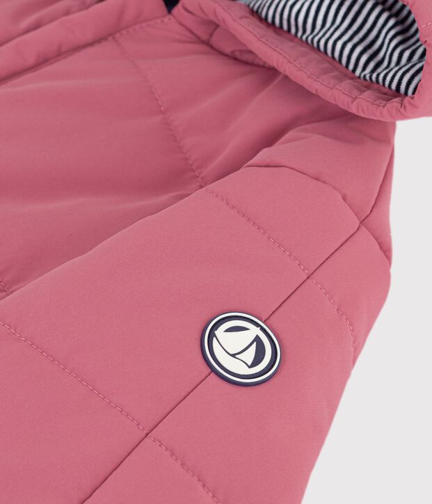 Effen skipakje in polyester voor baby's roze