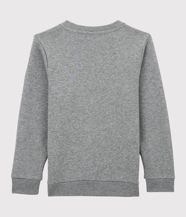 Sweatshirt en molleton enfant gar&ccedil;on gris