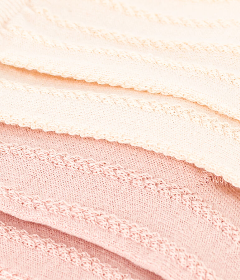 Set van 2 paar meisjessokken met fantasiesteek variante 2