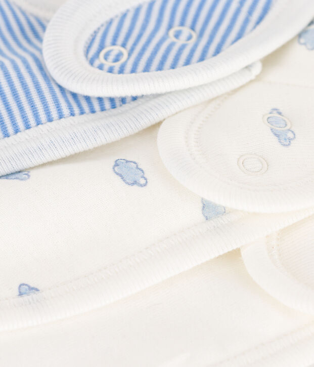 Set met 3 katoenen slabbetjes met print multicouleur