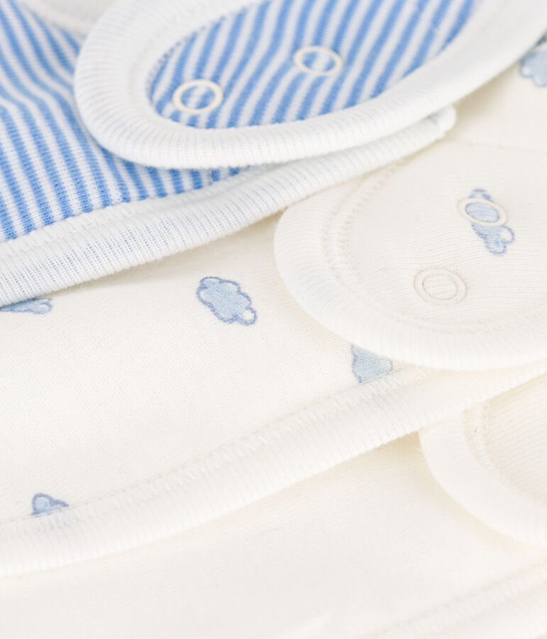 Set met 3 katoenen slabbetjes met print multicouleur