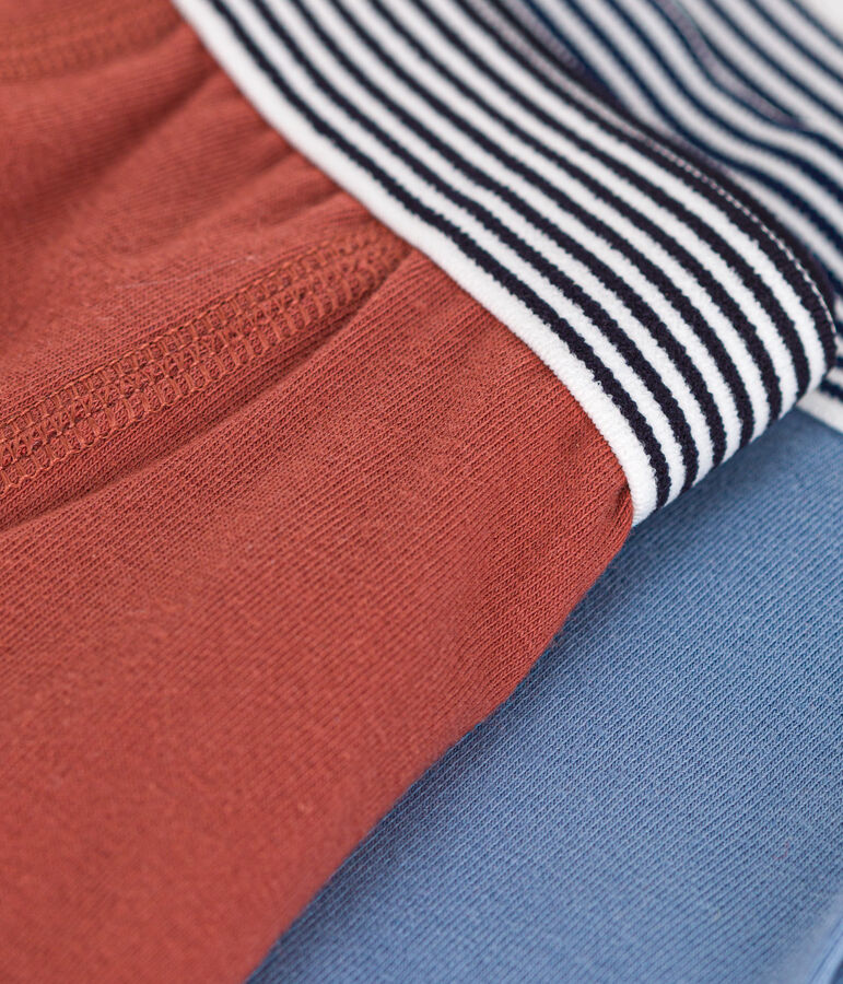 Lot de 2 boxers en coton et &eacute;lasthanne enfant variante 2