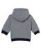 Gestreepte hoodie met wattering voor babyjongens blauw SMOKING/wit MARSHMALLOW
