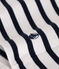 Katoenen marinetruitje met knoopsluiting voor dames wit MARSHMALLOW/blauw SMOKING