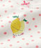 Pyjacourt à pois roses petite fille en coton blanc MARSHMALLOW/rose GRETEL