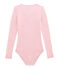 damesbody in katoen/wol roze CHEEK/wit MARSHMALLOW