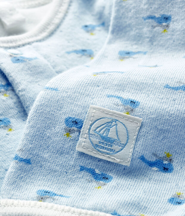 Bodyjama b&eacute;b&eacute; en tubique bleu/multicouleur