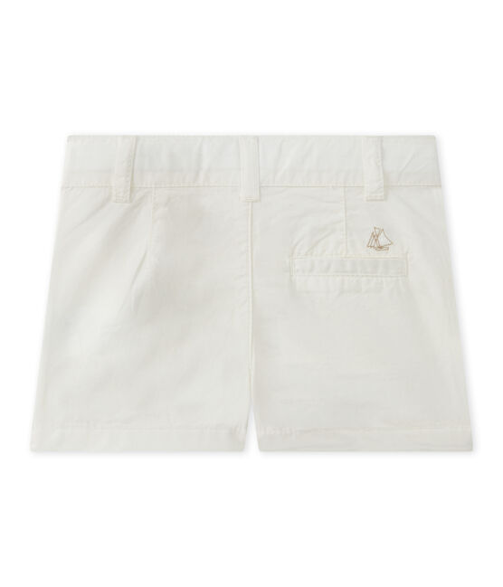 Short bébé garçon en coton blanc MARSHMALLOW