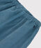 Babybroek van dun velours blauw