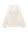 Wollig fleece sweatshirt meisjes wit MARSHMALLOW
