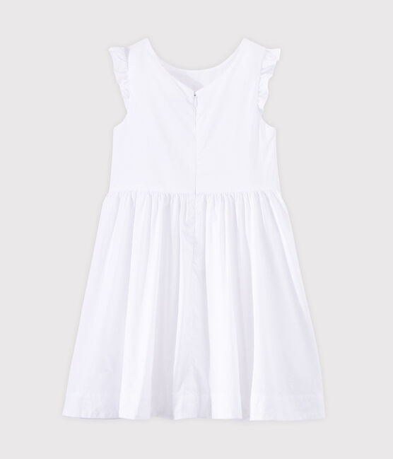 Robe de cérémonie fille blanc ECUME