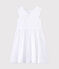 Robe de cérémonie fille blanc ECUME