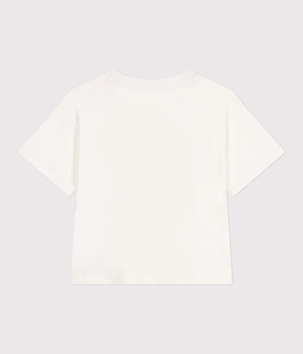 Le Boxy, katoenen T-shirt voor dames wit