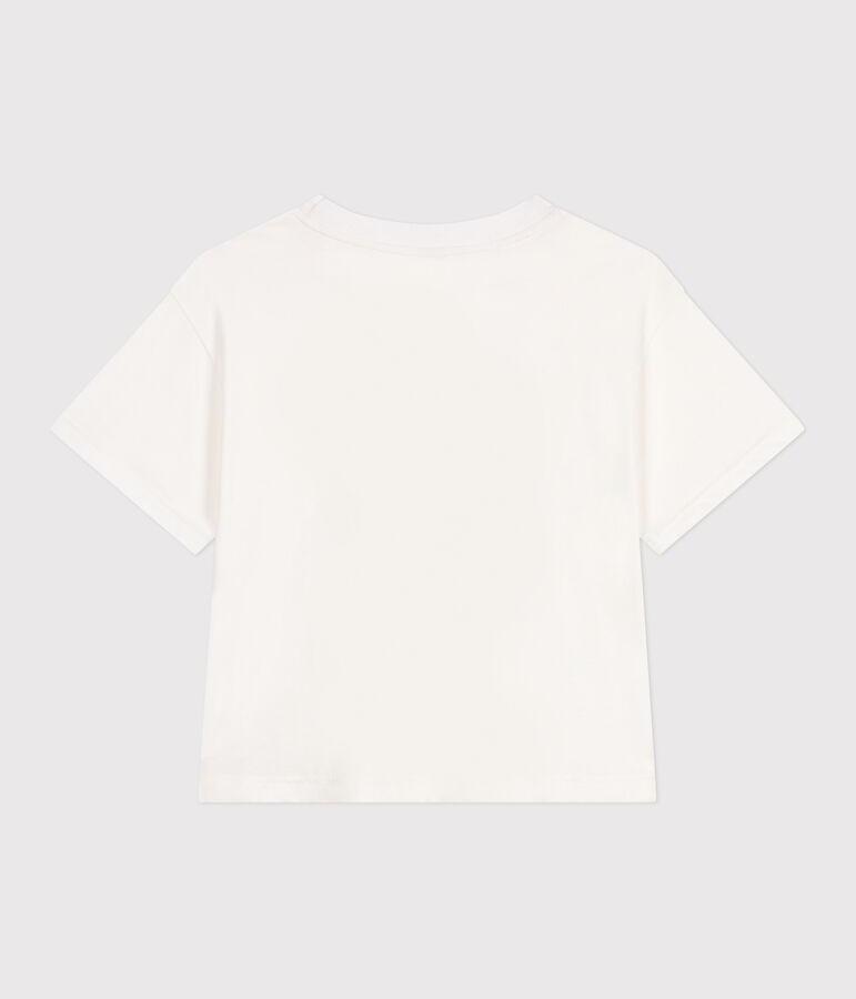 Le Boxy, katoenen T-shirt voor dames wit