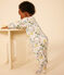 Katoenen babypyjama met bloemenprint wit AVALANCHE/ MULTICO
