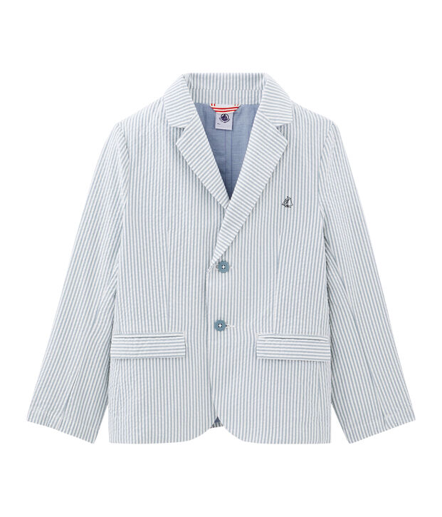 Jongensblazer blauw/wit