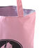 Sac shopping femme uni déperlant rose BABYLONE