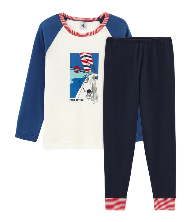 Jongenspyjama blauw/multicouleur