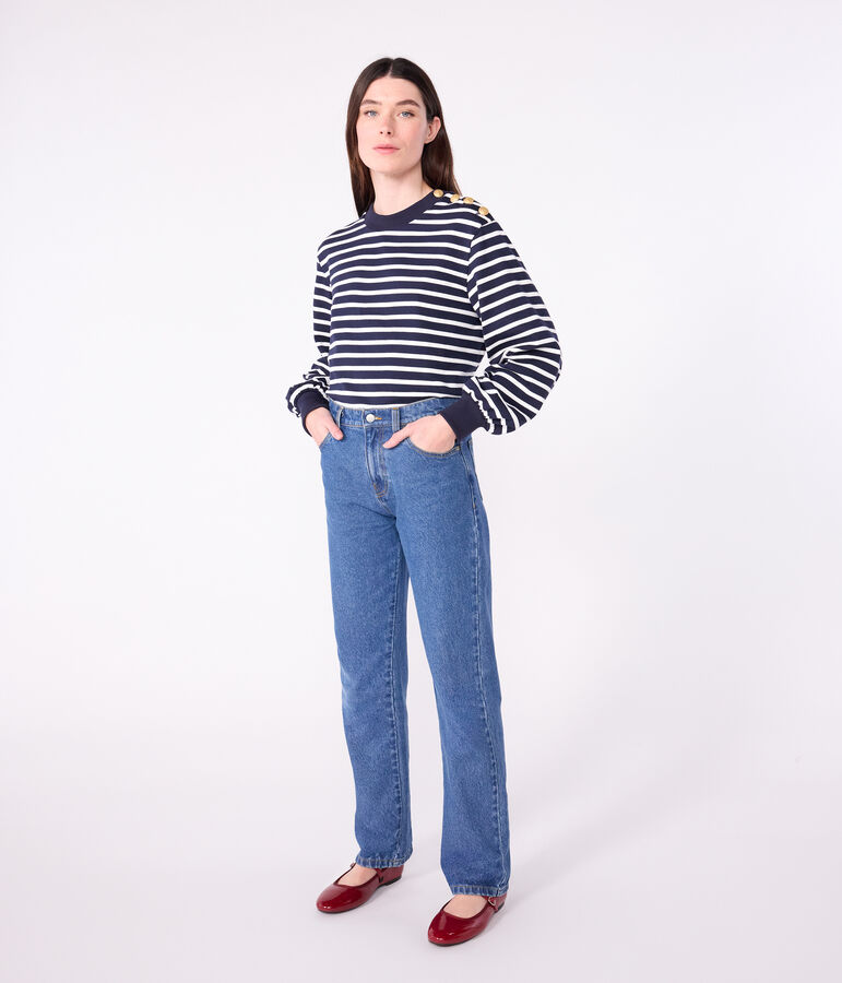 Marinetrui voor dames blauw/wit