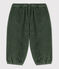 Ribfluwelen broek voor baby's groen VALLEE