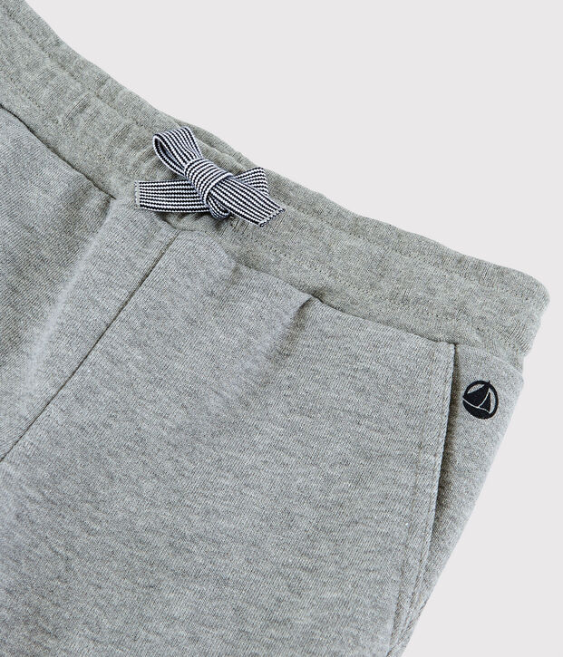Pantalon en molleton enfant gar&ccedil;on gris