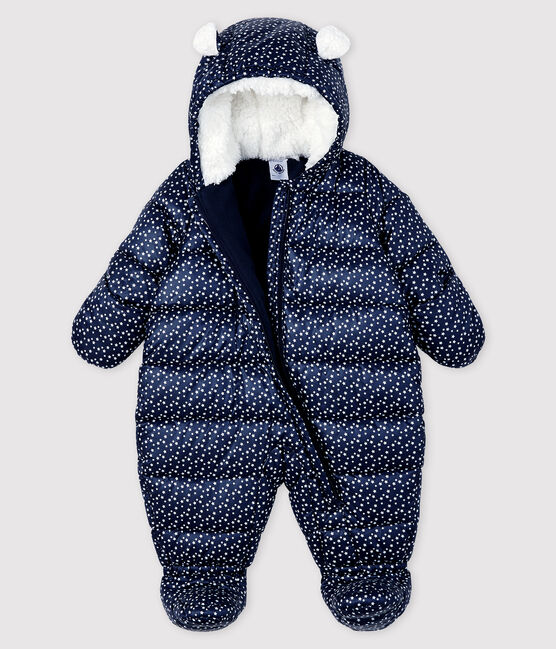 Combipilote bébé fille/garçon bleu SMOKING/blanc MARSHMALLOW