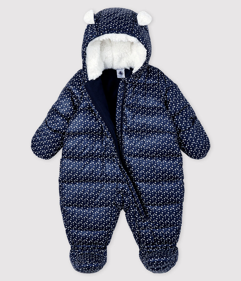 Pilootpakje baby meisje/jongen blauw SMOKING/wit MARSHMALLOW