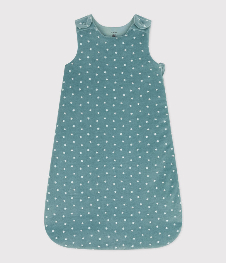 Fluwelen trappelzakje TOG 2 groen/wit