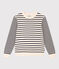 Pull en coton marinière Femme blanc AVALANCHE/bleu SMOKING