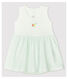 Robe-body vichy bébé fille en coton biologique