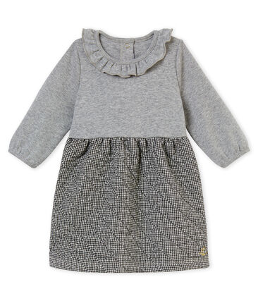 Jurk In 2 Stoffen Voor Babymeisjes Petit Bateau