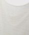 Linnen dames-T-shirt met wijde ruguitsnijding en iriserend effect wit LAIT/geel OR