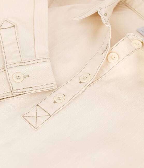Robe manches longues en denim enfant fille écru AVALANCHE