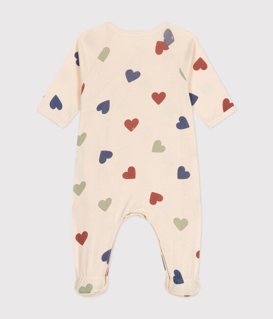 Katoenen babypyjama met bloemenprint wit AVALANCHE/ MULTICO