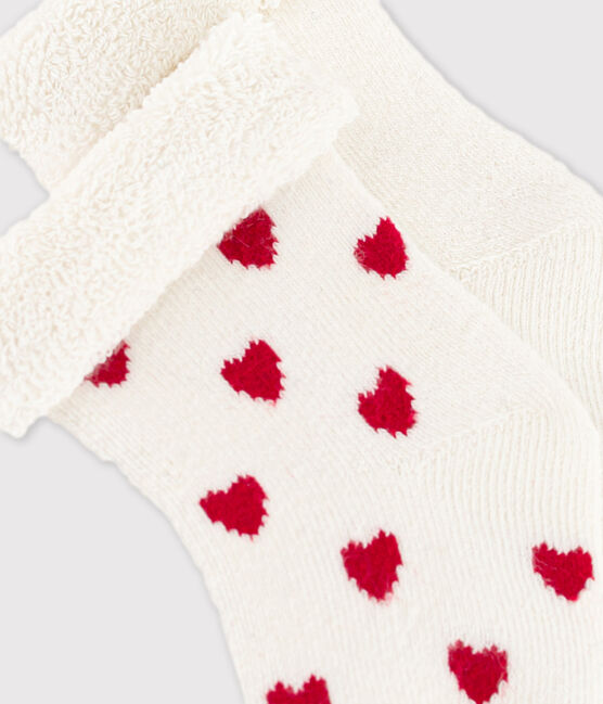 Set van 2 paar babysokken van tricot variante 1