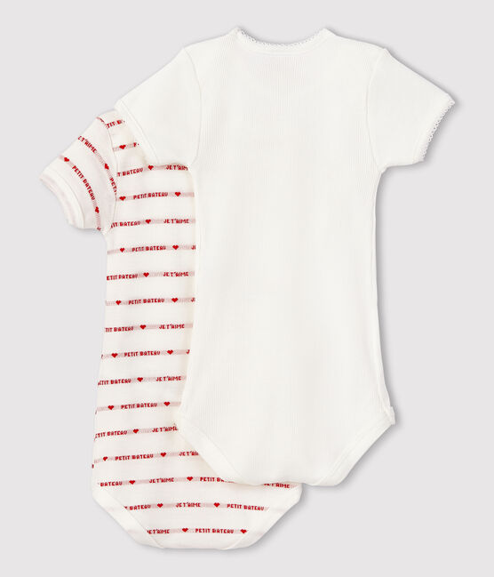Set van 2 rompertjes met korte mouwen voor baby's variante 1
