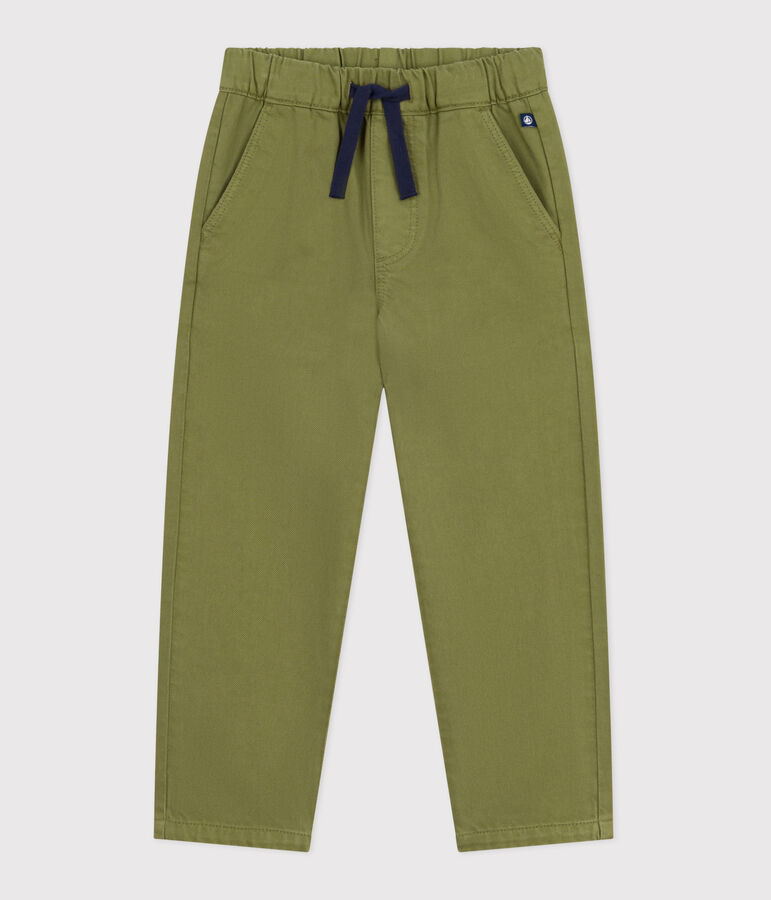 Pantalon enfant en denim vert