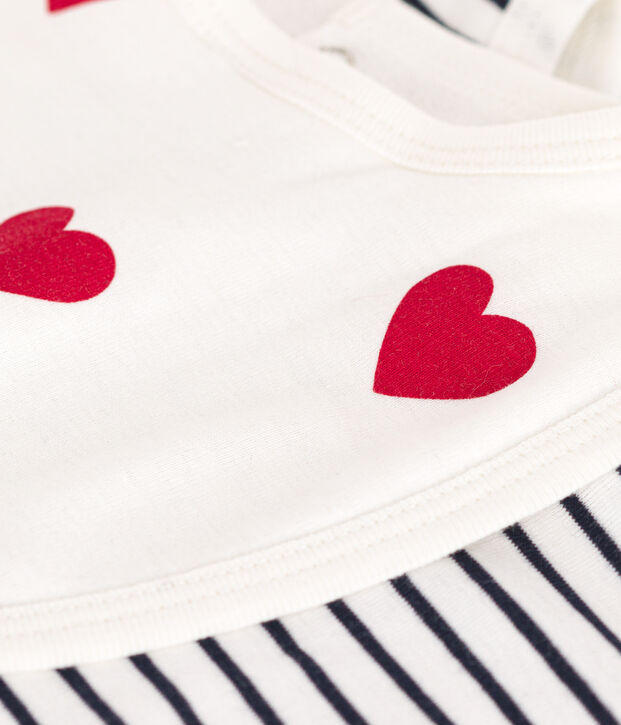 SET VAN 2 KATOENEN SLABBETJES VOOR BABY'S multicouleur