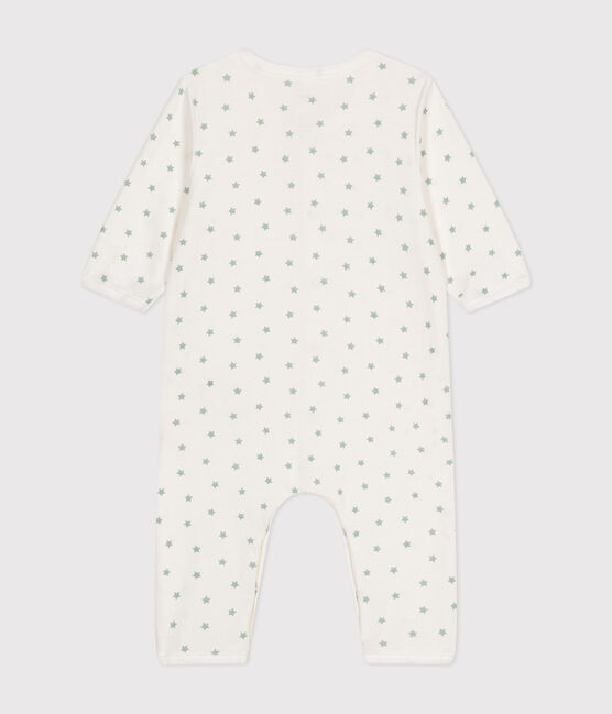 Pyjama bébé sans pieds en coton blanc MARSHMALLOW/ HERBIER