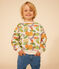 Sweatshirt imprimé en molleton enfant blanc AVALANCHE/ MULTICO