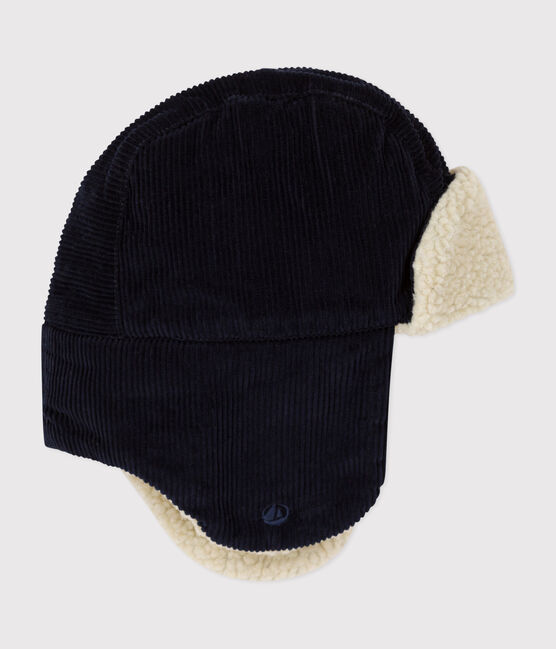 Chapka van velours en sherpa voor kinderen blauw SMOKING